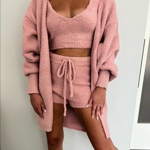 Fashion Nova 3 piece cozy lounge set - size M